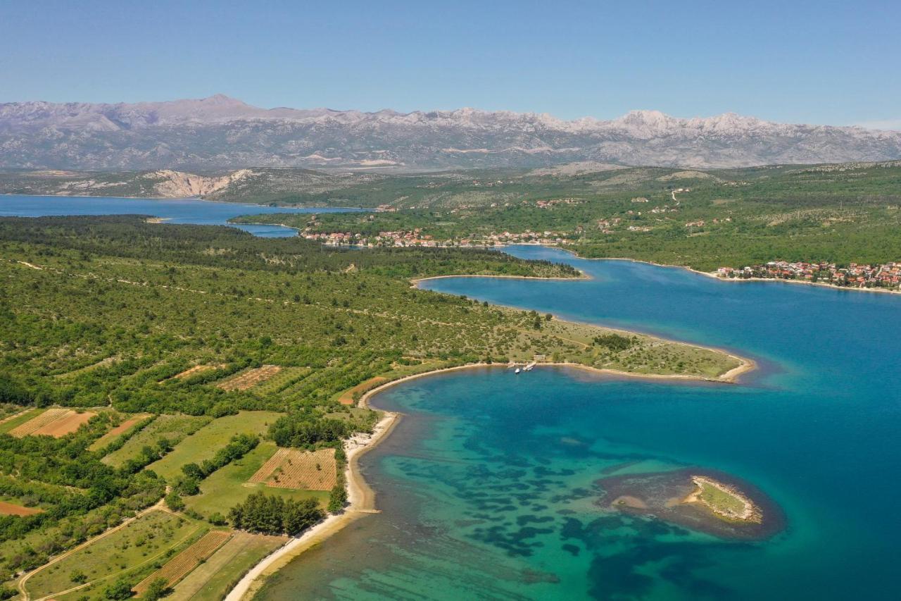 Apartment Vala, 4*, Sea View & Private Heated Pool Pridraga Luaran gambar